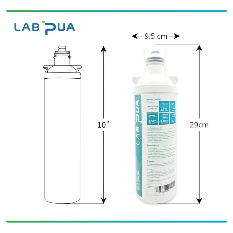 Lab Pua Residential Water Filter Kit with Faucet LPA-CS5-10 10