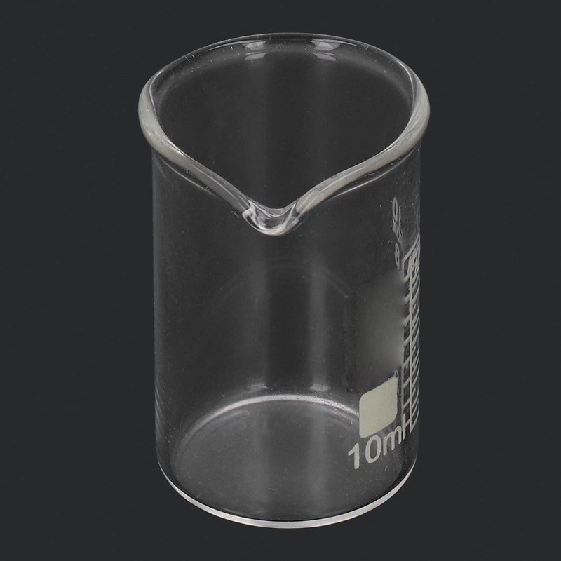 Eujgoov Beaker Borosilicate Glass Beaker for Laboratory Cylindrical Beaker Educational