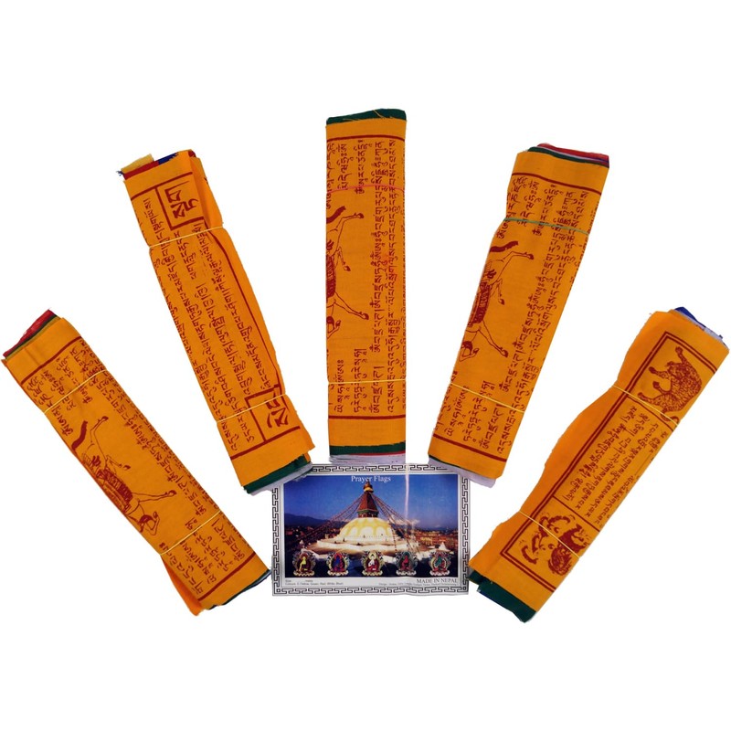 GURU SHOP Tibetan Prayer Flags 10 Flags 1.90 m Cotton