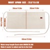 Glorisunity 2 Pocket Canvas Work Waist Apron Unisex Tool Utility