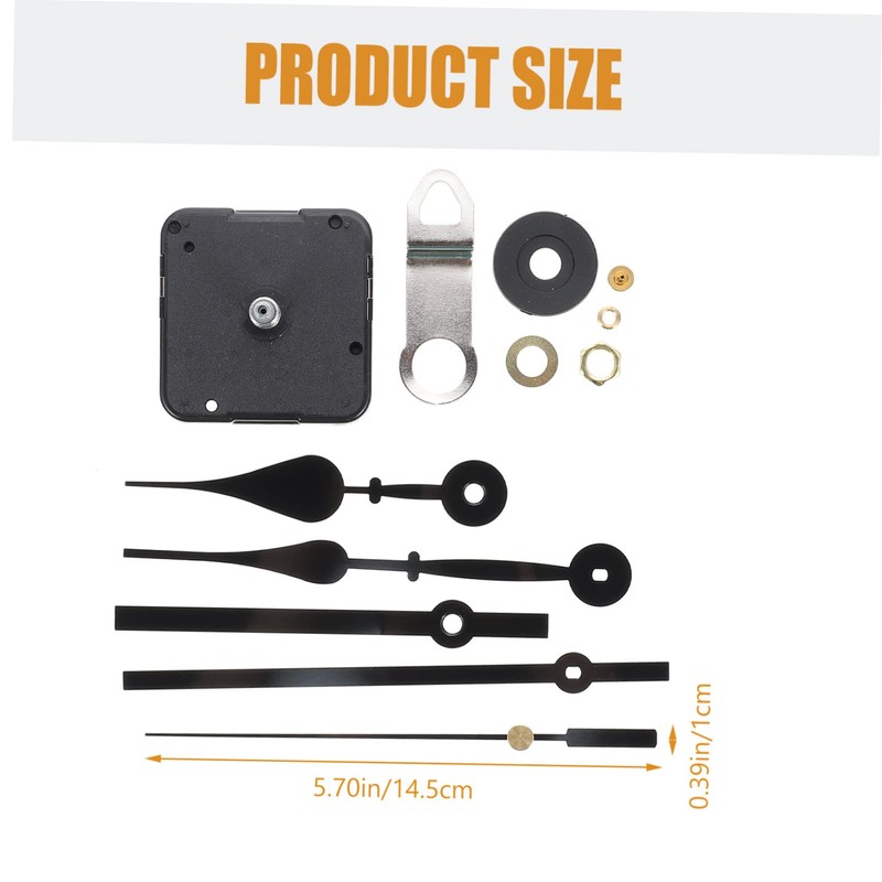Tofficu 1Set DIY Wall Clock Movement Mechanism Replacement Clock Parts