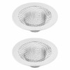 Sink Drain Strainer, 2Pcs Stainless Steel Kitchen Sink Filter Mesh