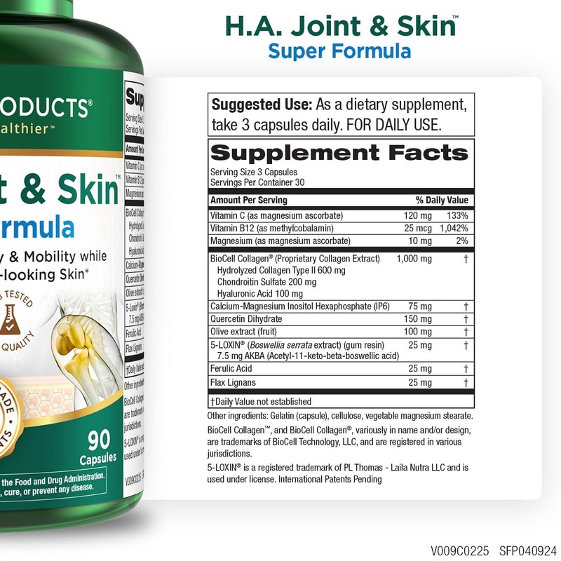 Purity Products H.A. Joint and Skin Super Formula Biocell Collagen