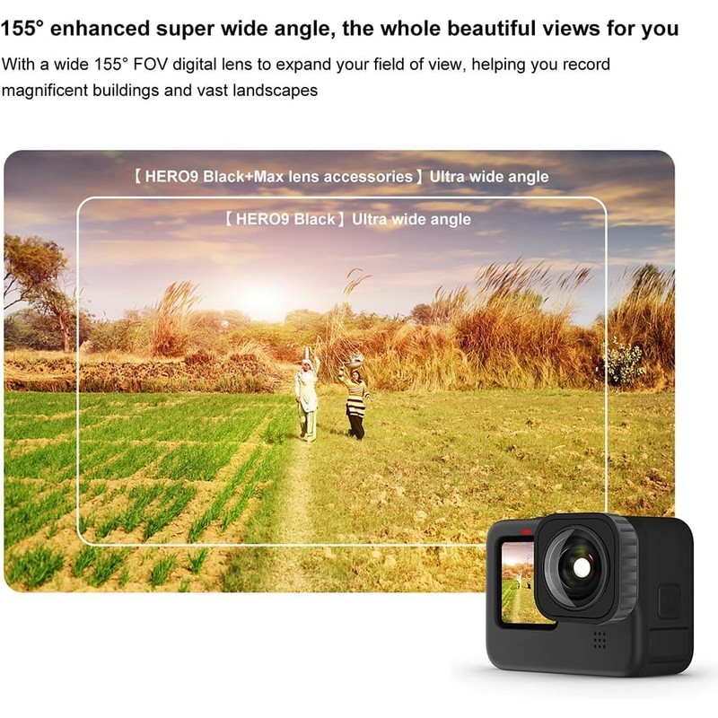 Alever Max Lens Mod Wide Angle Lens for GoPro Hero12/11/10/9