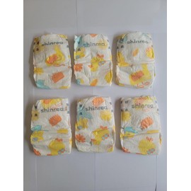 KsiTig Reborn Baby Dolls Diapers for 18-24 inch Newborn Girl Clothes Boy Accessories 6-Piece Pack Reusable