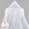 Princess Bed Canopy - Beautiful Silver Sequined Childrens Bed Canopy