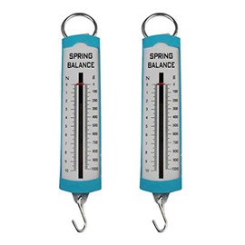 Walter Products P11104 Pack of 2 - Hanging Spring Scale (0-1000g, 10N)