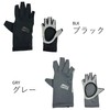 Abu Garcia Sunblock Palmless Gloves, Black, Medium