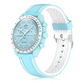 Estuchelandia Correa Para Reloj Compatible Con Omega X Swatch Moonswatch