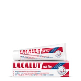 Lacalut Active Tooth Cream, 100 ml Toothpaste, Immediately Noticeable Firming and Strengthening of the Gums, Effective Dental Care & Gum Care, 1 x 100 ml