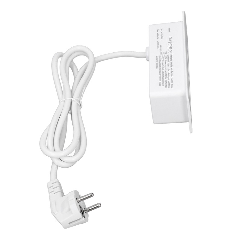 Embedded Power Outlet 2 USB 2 10A Ports Recessed Desk