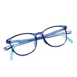 FEISEDY Kids Blue Light Blocking Glasses Children TR90 Glasses Boys Girls Adjustable Legs for Age 5-13 B2696