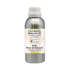 Greenwood Essential Pure Babchi (Bakuchi) Oil (Psoralea corylifolia) Natural Therapeutic Quality Cold Pressed 300 ml (10.1 oz)