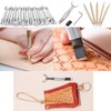 Dorhui Leather Working Tools Kit with Custom Storage Bag Leather