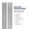Pacific Arc 18 Inch Graphics Art Ruler, with Inches, Agate,