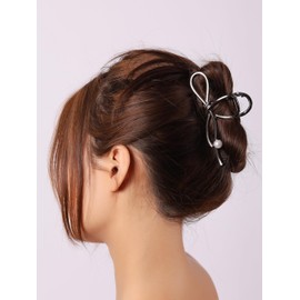 Sacina Gothic Punk Emo Grunge Black Bow Hair Clip, Gothic Grunge Emo Hair accessories, Goth Jewelry for Women