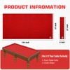 iEsstros 8FT Pool Table Felt Red 8ft Billiard Cloth with