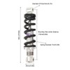 2PCS 170mm Rear Shock Absorber Adjustable Damping for Motorcycle ATV