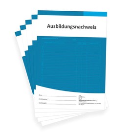 Report Book for Training - Azubi Training Certificate Book Daily/Weekly - Training Certificate as Weekly Report Book - DIN A4, 28 Pages, 1 Week per Page, Monday to Sunday