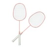 Sports Straight Beat Badminton Racket with Anti Skid Handle Glassy