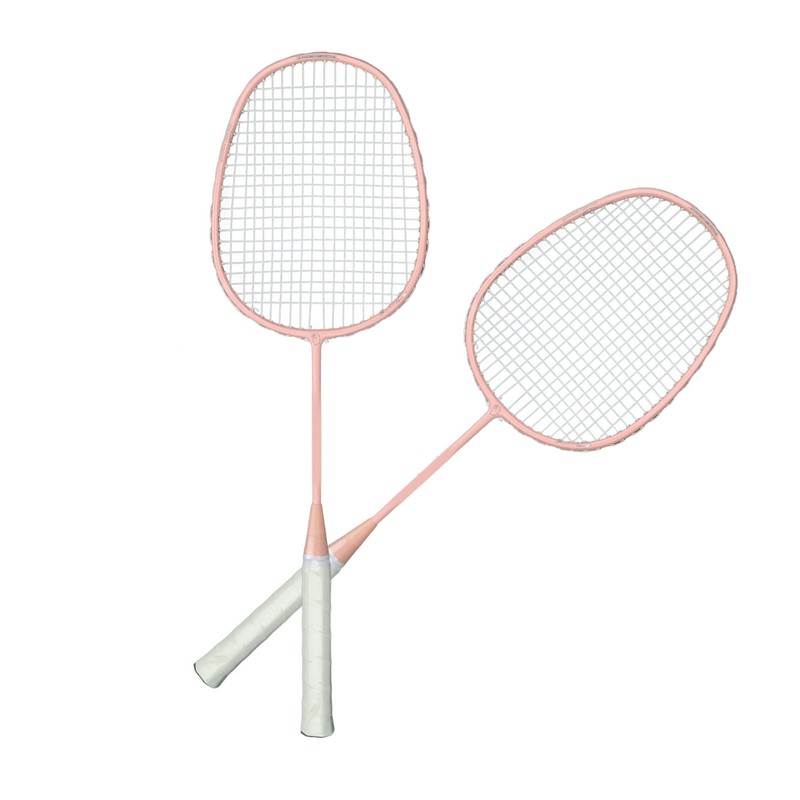 Sports Straight Beat Badminton Racket with Anti Skid Handle Glassy