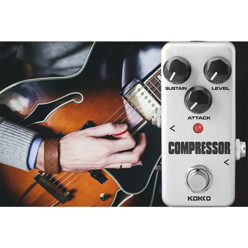 Compressor Guitar Pedal, Mini Effect Processor Fully Analog Circuit Universal
