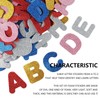 130Pcs Multifunctional Glitter Foam Letters Stickers Useful Glitter Foam Crafts