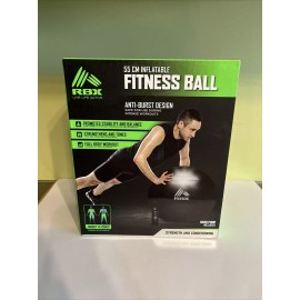 RBX Strength & Conditioning Exercise / Fitness Ball With Pump 55cm