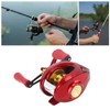 Fishing Reel, Baitcasting Wheel Stable Metal for Sea (Left Hand)