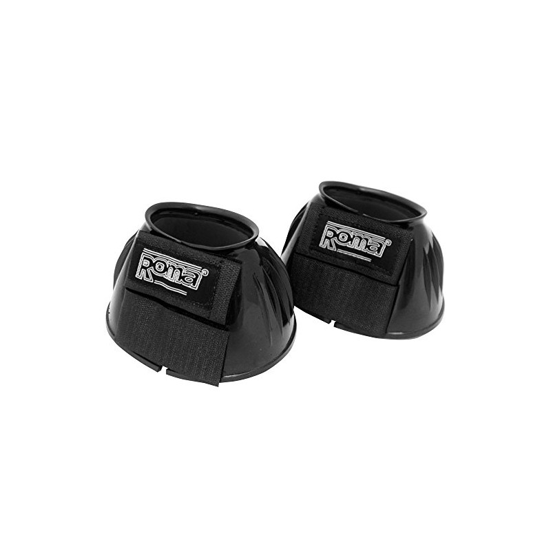 Rome – Bell-shaped PVC hoof boots for horses, Black
