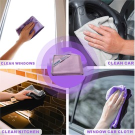 Longmann Korwex Enviro Cloth, Reusable Cleaning Cloth, Basic Package, Grey, 1Pack.