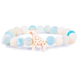 Fahlo The Trek Bracelet Giraffe, Sky Stone