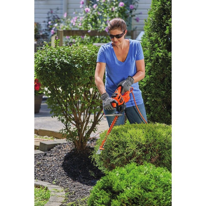 BLACK+DECKER Hedge Trimmer, Dual-Action Blade, 16-Inch (BEHTS125)