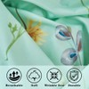 JSD Green Floral Printed Sheet Set King Size, 4 Piece