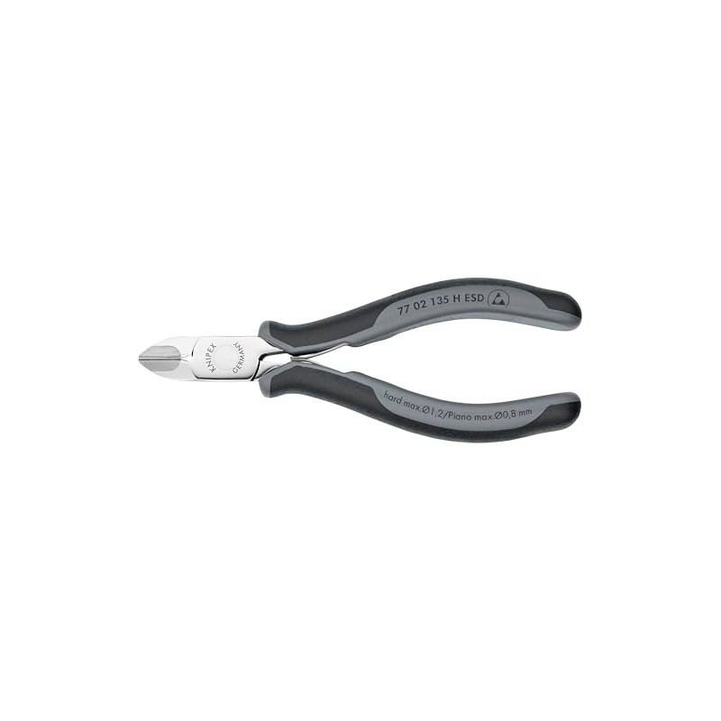 KNIPEX Tools 77 02 135 H ESD Electronics Diagonal Cutters,