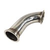 2.5" ID V-Band Turbo Stainless Steel 90 Degree Exhaust Elbow
