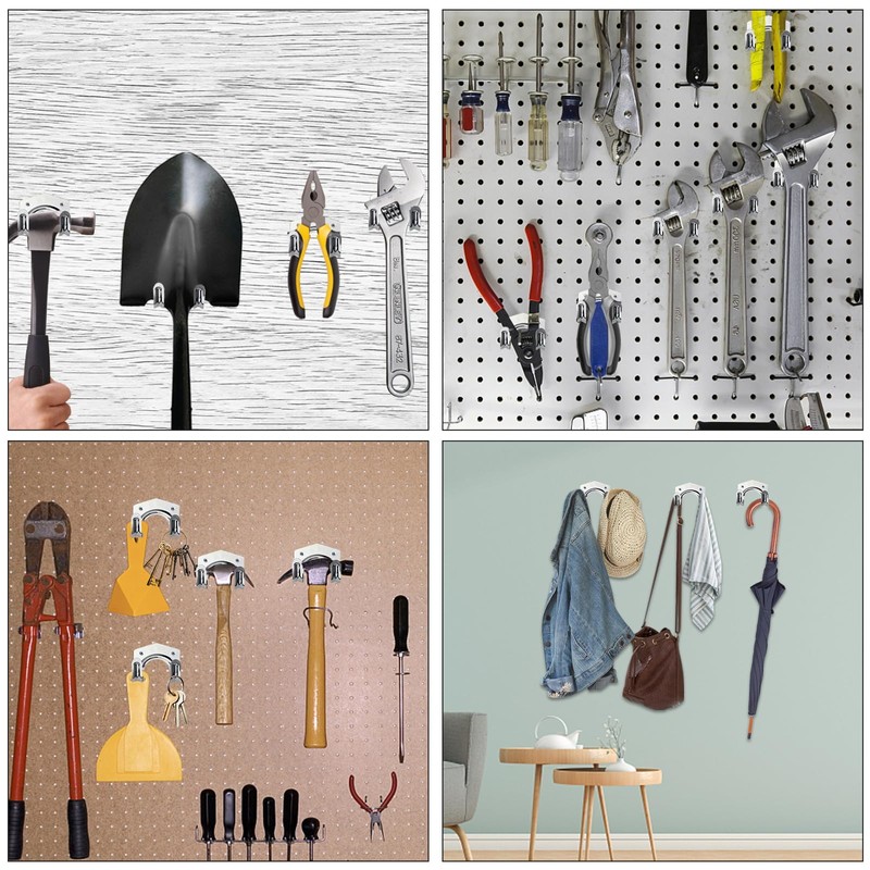 Covlongyu 15 Pack Tool Hanger Hooks,Garage Shed Hooks Heavy Duty