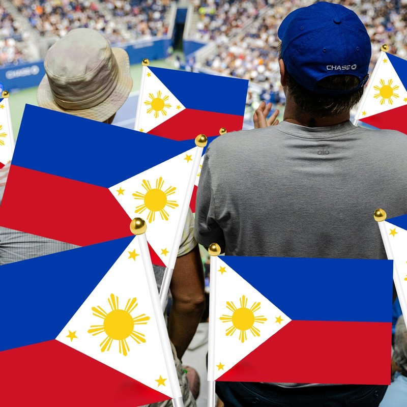 50pcs Philippines Mini Flags Small Filipino Philippine Flags Celebration Parade