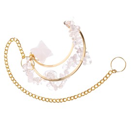 KONTONTY Unique Crystal Window Moon Pendant Decorative Hanging for Living Room