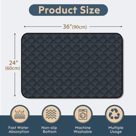 FunFurry - almohadillas para orejas lavables para orinar para perros, paquete de 2 almohadillas para orejas reutilizables para orinar impermeables, almohadillas para orejas de entrenamiento para