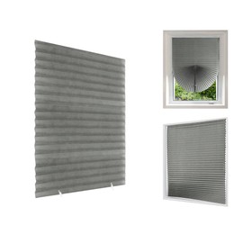Temporary Blinds for Windows,No Drill Blinds Stick on Curtains Blinds for Bedroom Kitchen Bathroom Windows,Light Filtering Privacy Protection,Easy to Cut and Install with 2 Clips