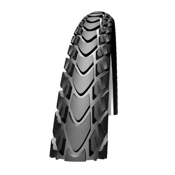 SCHWALBE Marathon Mondial Race Guard Tire with Wire Bead, 700 x 40cm/650gm, Black/Reflective