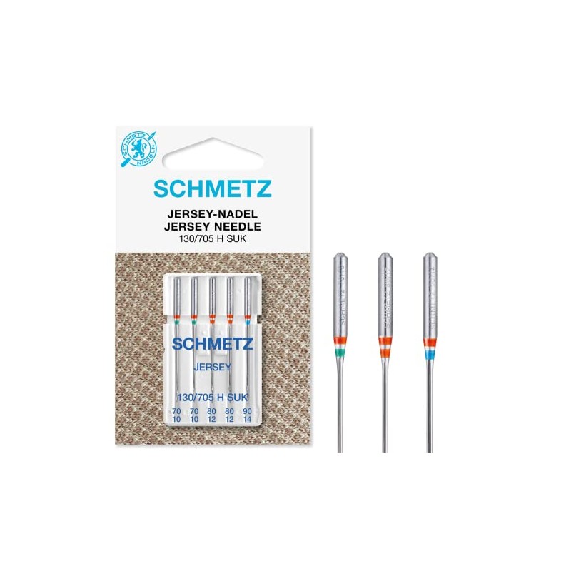 Schmetz Ball Point Jersey Machine Needles Assorted 70-90 5 Piece