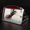 Chrome Motorcycle Mount LED License Plate Tail Light Bracket Tail