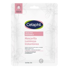 🔥 Cetaphil healthy radiance mascarilla facial luminosa instantánea 6 piezas con niacinamida y ácido hialurónico que mejoran la luminosidad y textura de la piel  Vitaminas y Minerales