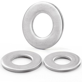 VGBUY 400PCS #8 Flat Washers for Screws and Bolts, 7/16 OD, Thickened 304 Stainless Steel #8 Washer Flat, Hardware Washers for Home, Industry, Indoor and Outdoor Use