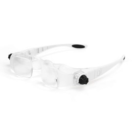 Afinder Lupenbrille Kopfband Lupen 1.5X bis 3,8X Handy Lupe Standlupe Kopflupe Stirnband Lupe Hände Frei Brillenlupe für Brillenträger Hobby Lesen Elektriker Juweliere Handwerk Reparatur