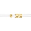 PATIKIL 25pcs 4mm Tube OD Brass Compression Sleeve Ferrule Brass