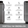 Tritan Kavodrink Water Bottle 1.0 L Black Sports Bottle BPA