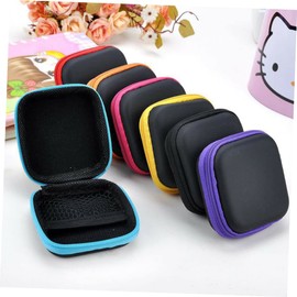 KICHOUSE Mini Earbud Carrying Case Portable Eva Carrying Case Earbud Case Small Case Storage Wireless Earnuds Wireless Ear Buds Small Pouch Earpiece Bag Travel Ear Plugs Usb Headphone Stand